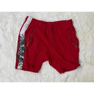 PacSun Red Men's Casual Shorts with Side Zipper Pockets